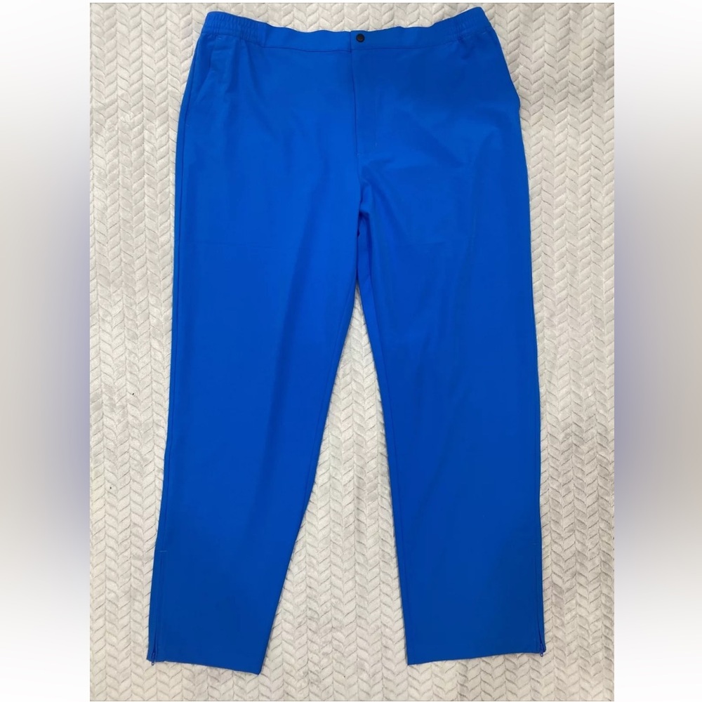 NWT Men’s Callaway Sea Star Golf Pants Ankle Zip Stretch Blue Size 2XL